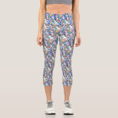 Leggings Capri dragon floral (Recto)