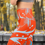 Leggings Capri Dragon Slash sur Coquelicot Orange Motif Yoga<br><div class="desc">Fierce et Fashion-Forward Faites une déclaration puissante avec ces leggings Dragon Slash! Audacieux et magnifiquement conçus, ces leggings Capri offrent un style unique, parfait pour toutes les occasions. Que vous soyez en train de faire de l’exercice ou de vous détendre dans le style, ces leggings offrent confort et flair. Embrassez...</div>