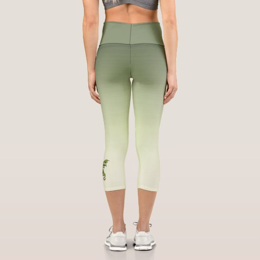 Leggings Capri Dragon volant vert (Verso)