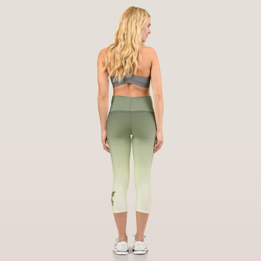 Leggings Capri Dragon volant vert (Verso)