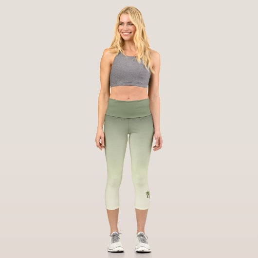 Leggings Capri Dragon volant vert (Recto)