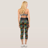 Leggings Capri Dragons Green Flight Imaginaire (Verso)