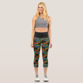 Leggings Capri Dragons Green Flight Imaginaire (Recto)