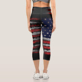 Leggings Capri Drape grunge U.S.A (Verso)