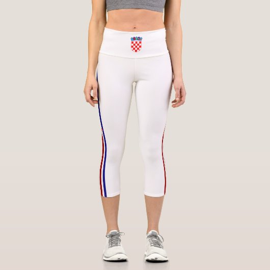 Leggings Capri Drapeau à bande croate (Recto)