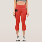 Leggings Capri Drapeau albanais (Recto)