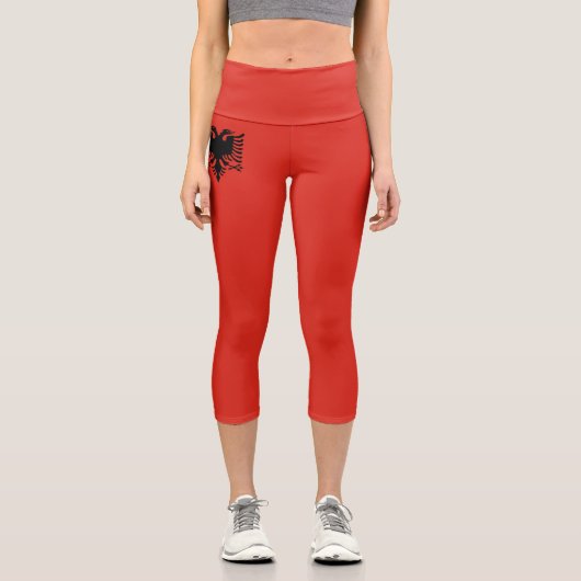 Leggings Capri Drapeau albanais (Recto)