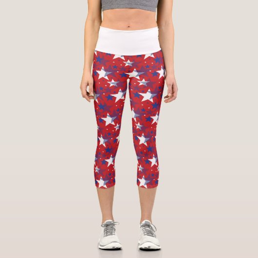 Leggings Capri Drapeau américain (Recto)