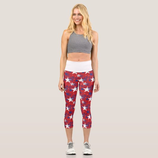 Leggings Capri Drapeau américain (Recto)