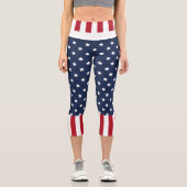 Leggings Capri Drapeau américain (Recto)