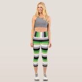 Leggings Capri Drapeau Aromantique Capris (Recto)