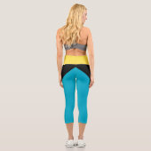 Leggings Capri Drapeau bahamien (Verso)