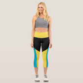 Leggings Capri Drapeau bahamien (Recto)