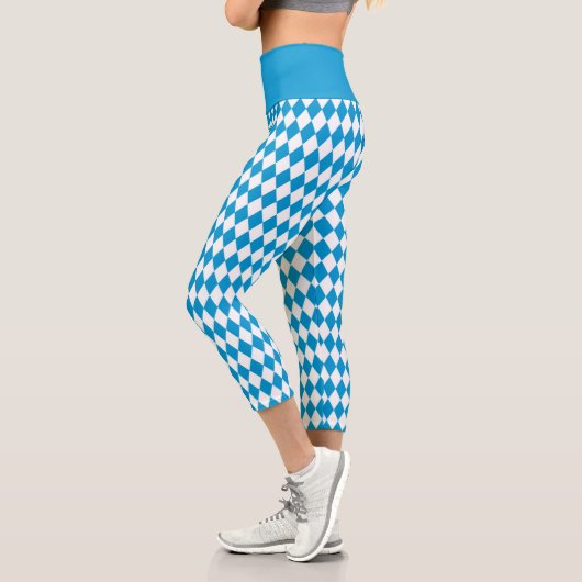 Leggings Capri Drapeau bavarois Motif Oktoberfest (Gauche)