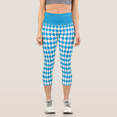 Leggings Capri Drapeau bavarois Motif Oktoberfest (Recto)