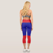 Leggings Capri Drapeau bélizien (Verso)