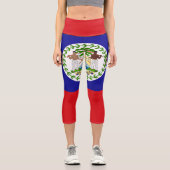 Leggings Capri Drapeau bélizien (Recto)