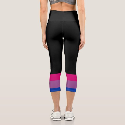 Leggings Capri Drapeau bisexuel (Verso)