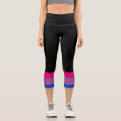 Leggings Capri Drapeau bisexuel (Recto)