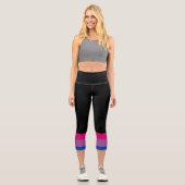 Leggings Capri Drapeau bisexuel (Recto)