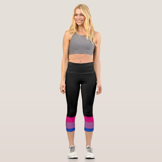 Leggings Capri Drapeau bisexuel (Recto)
