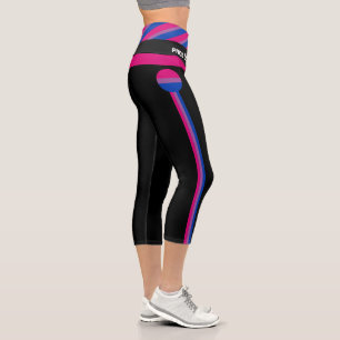 Leggings Capri Drapeau bisexuel et communauté de fierté /drapeau 