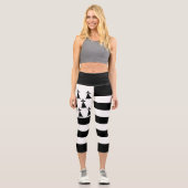 Leggings Capri Drapeau breton patriotique (Recto)