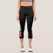 Leggings Capri Drapeau britannique Union Jack haut taille capri l (Recto)