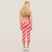 Leggings Capri Drapeau canadien Légendes feuille d'érable (Verso)