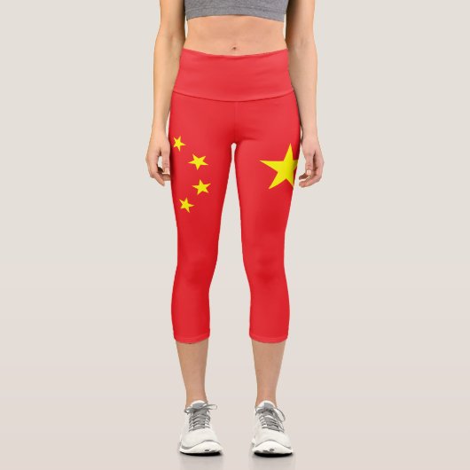 Leggings Capri Drapeau chinois (Recto)