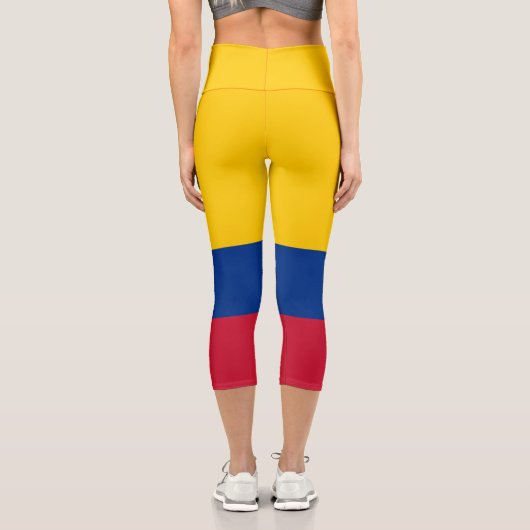 Leggings Capri Drapeau Colombie (Verso)