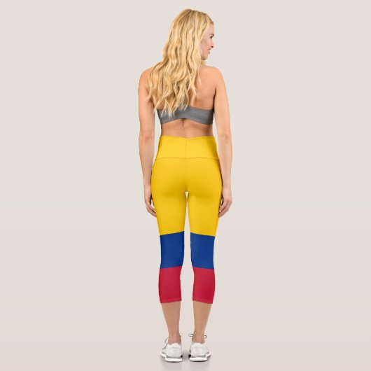 Leggings Capri Drapeau Colombie (Verso)