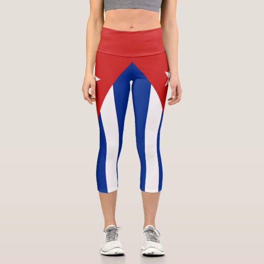 Leggings Capri Drapeau Cuba (Recto)