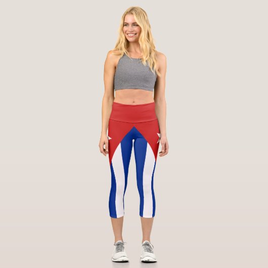Leggings Capri Drapeau Cuba (Recto)
