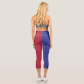 Leggings Capri drapeau d'Andorre (Verso)