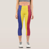 Leggings Capri drapeau d'Andorre (Recto)