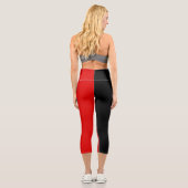 Leggings Capri Drapeau de Belgique (Verso)