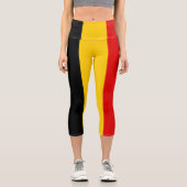 Leggings Capri Drapeau de Belgique (Recto)