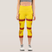 Leggings Capri Drapeau de Chuvashia (Recto)