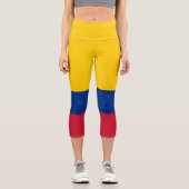 Leggings Capri Drapeau de Colombie (Recto)