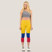 Leggings Capri Drapeau de Colombie (Recto)