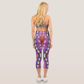 Leggings Capri drapeau de course (Verso)