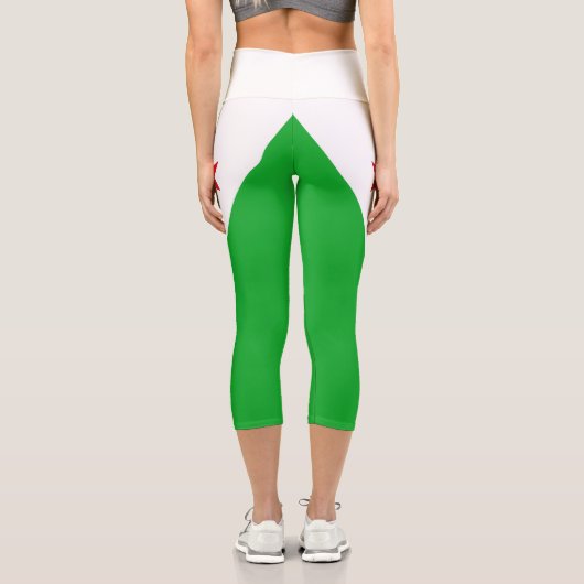 Leggings Capri Drapeau de Djibouti (Verso)