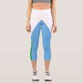 Leggings Capri Drapeau de Djibouti (Recto)