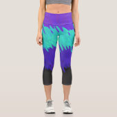 Leggings Capri Drapeau de fierté Alexigender Abstrait Squiggly Tr (Recto)