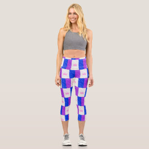 Leggings Capri Drapeau de fierté de la culture drag de SlipperyJo