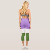 Leggings Capri Drapeau de fierté genderqueer de SlipperyJoe lavan (Verso)