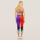 Leggings Capri Drapeau de fierté Progress Pride de SlipperyJoe si (Verso)