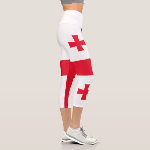 Leggings Capri Drapeau de Géorgie