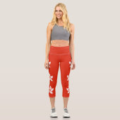 Leggings Capri Drapeau de Hong Kong (Recto)